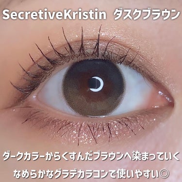 Secretive Kristen 1day ダスクブラウン/Hapa kristin/ワンデー（１DAY）カラコンを使ったクチコミ（2枚目）
