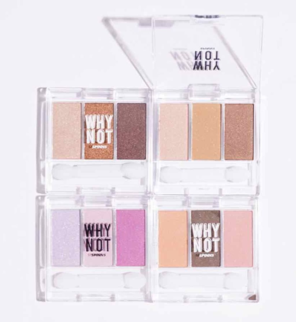 WHY NOT SPINNS 3色アイシャドウ/DAISO/アイシャドウパレットを使ったクチコミ(1枚目)
