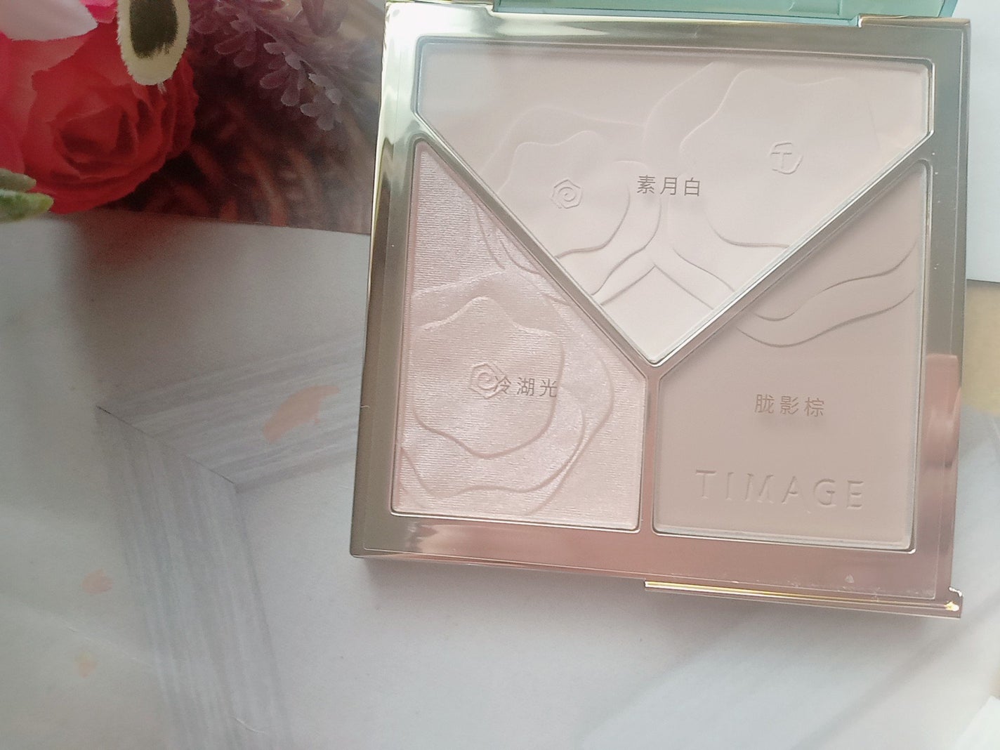 ハイライトシェーディングパレット/TIMAGE/パウダーハイライトを使ったクチコミ(10枚目)