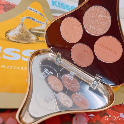 キスチョコレート プレイカラーアイズ アーモンド/ETUDE/アイシャドウパレットを使ったクチコミ(2枚目)
