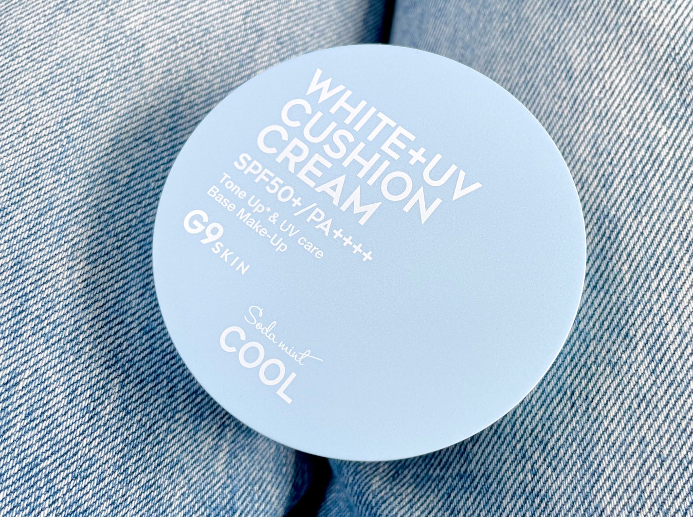 WHITE +UV CUSHION CREAM #COOL/G9SKIN/日焼け止めクリームを使ったクチコミ(4枚目)