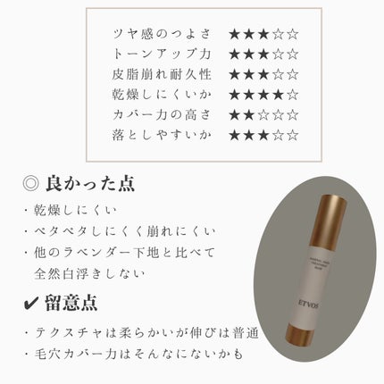 ミネラルインナートリートメントベース/エトヴォス/化粧下地を使ったクチコミ(3枚目)