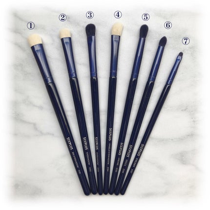 SIXPLUS ホワイトパール アイメイクブラシ 7本セット/SIXPLUS/メイクブラシを使ったクチコミ(2枚目)