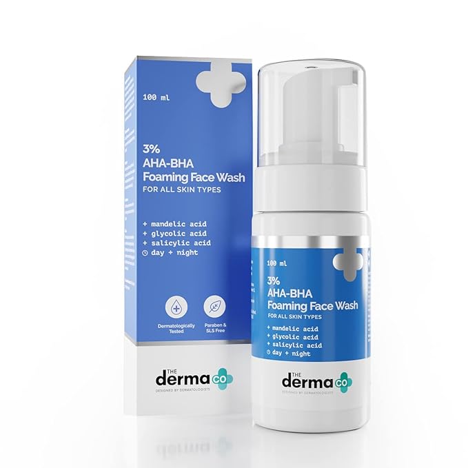 3% AHA+BHA Foaming Daily Face Wash / The derma CO