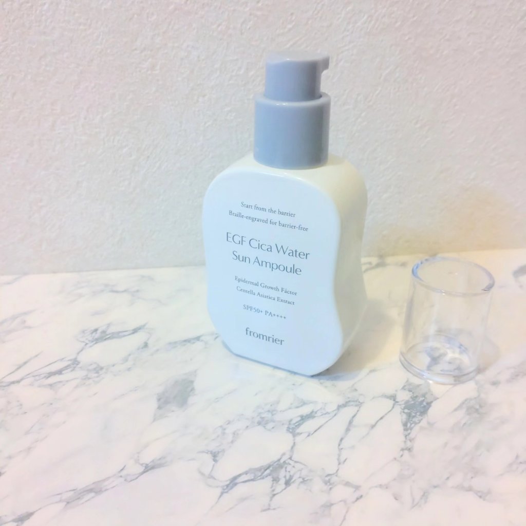 EGFシカウォーターサンアンプル/fromrier/日焼け止めローションを使ったクチコミ（2枚目）