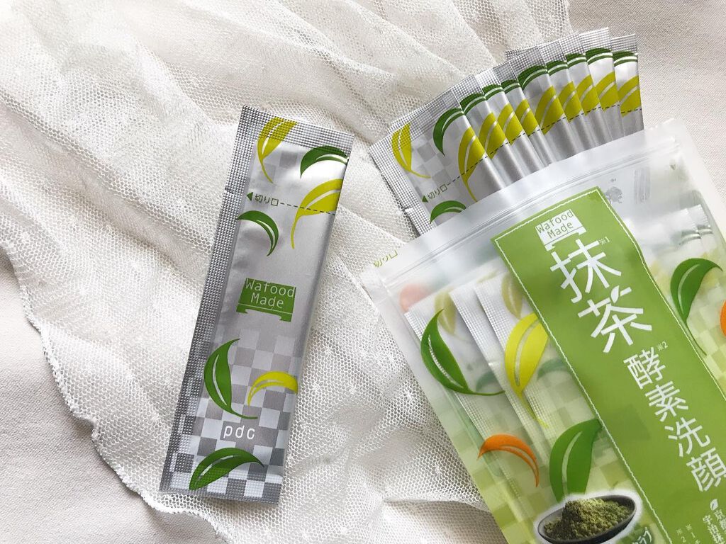 ワフードメイド　宇治抹茶酵素洗顔/pdc/洗顔パウダーを使ったクチコミ（1枚目）