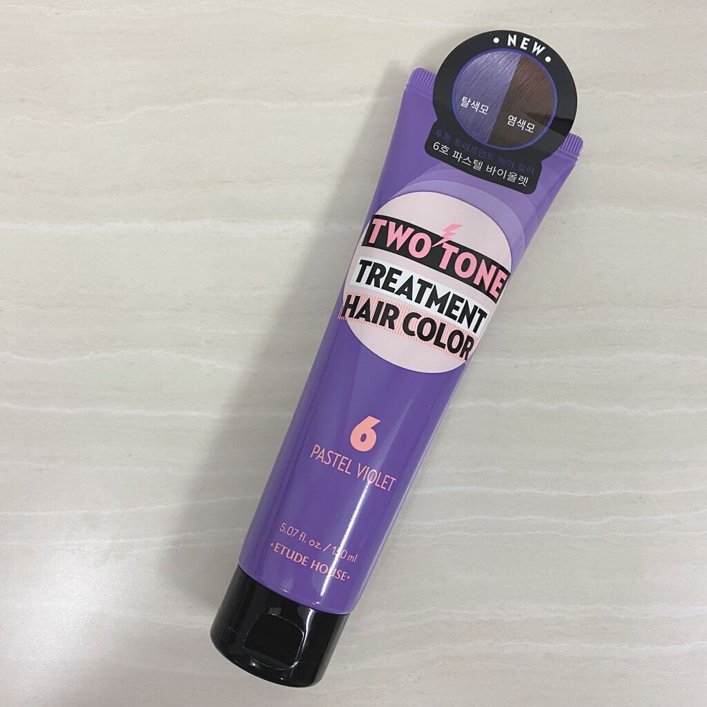 2トーン トリートメントヘアカラー/ETUDE/ヘアカラーを使ったクチコミ(1枚目)