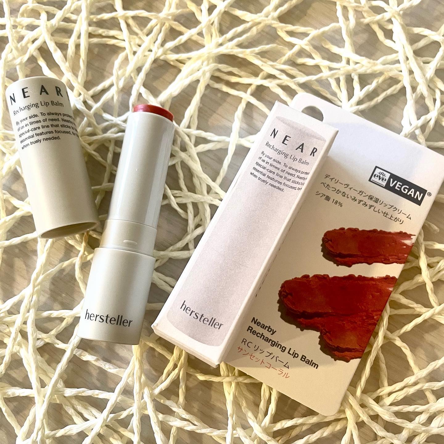 NEARBY Recharging Lip Balm 03 Sunset Coral/Hersteller/口紅を使ったクチコミ（1枚目）