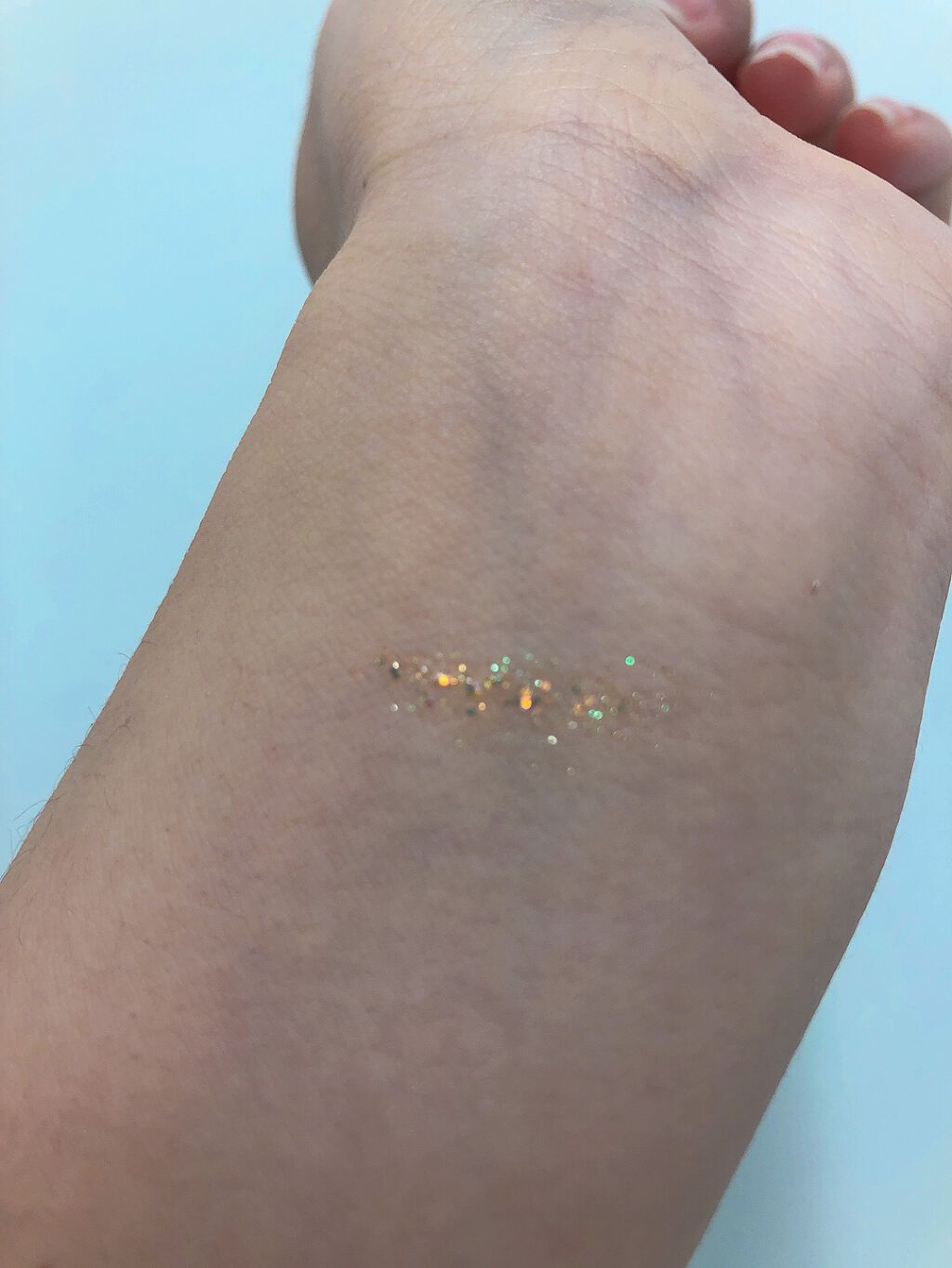 リキッド グリッター シャドウ 03 イブニングスター(EVENING STAR)/rom&nd/グリッターを使ったクチコミ（3枚目）