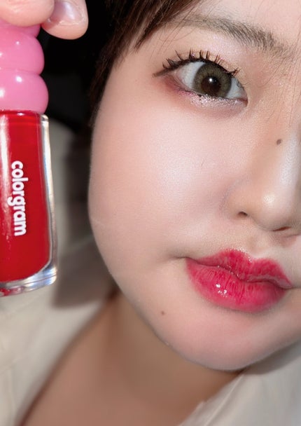 タンフルグラスグロス/Colorgram/リップグロスを使ったクチコミ(2枚目)