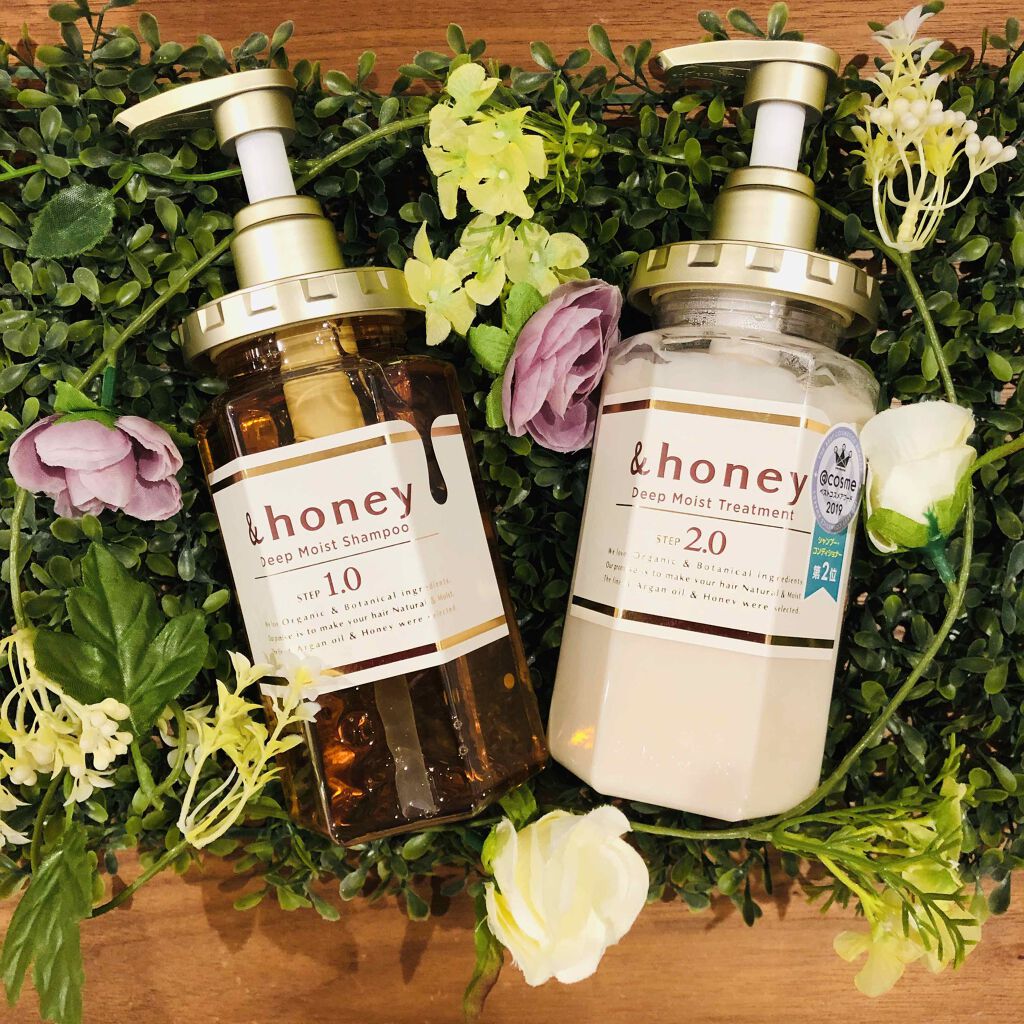 ディープモイスト シャンプー1.0/ヘアトリートメント2.0/&honey/市販シャンプーを使ったクチコミ(1枚目)