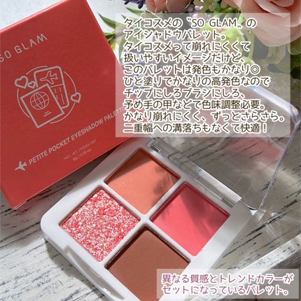 プチポケットアイシャドウパレット 02 Golden Gate Bridge(ゴールデンゲートブリッジ)/SO GLAM/アイシャドウパレットを使ったクチコミ(3枚目)