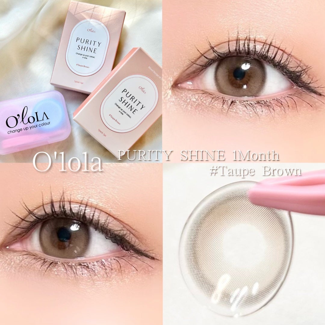 ピュアリティーシャイン マンスリー/OLOLA/カラーコンタクトレンズを使ったクチコミ(1枚目)