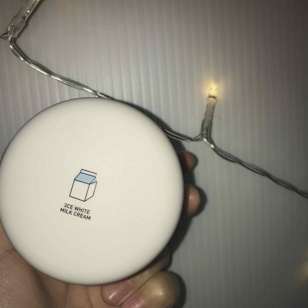 WHITE MILK CREAM/3CE/フェイスクリームを使ったクチコミ(1枚目)