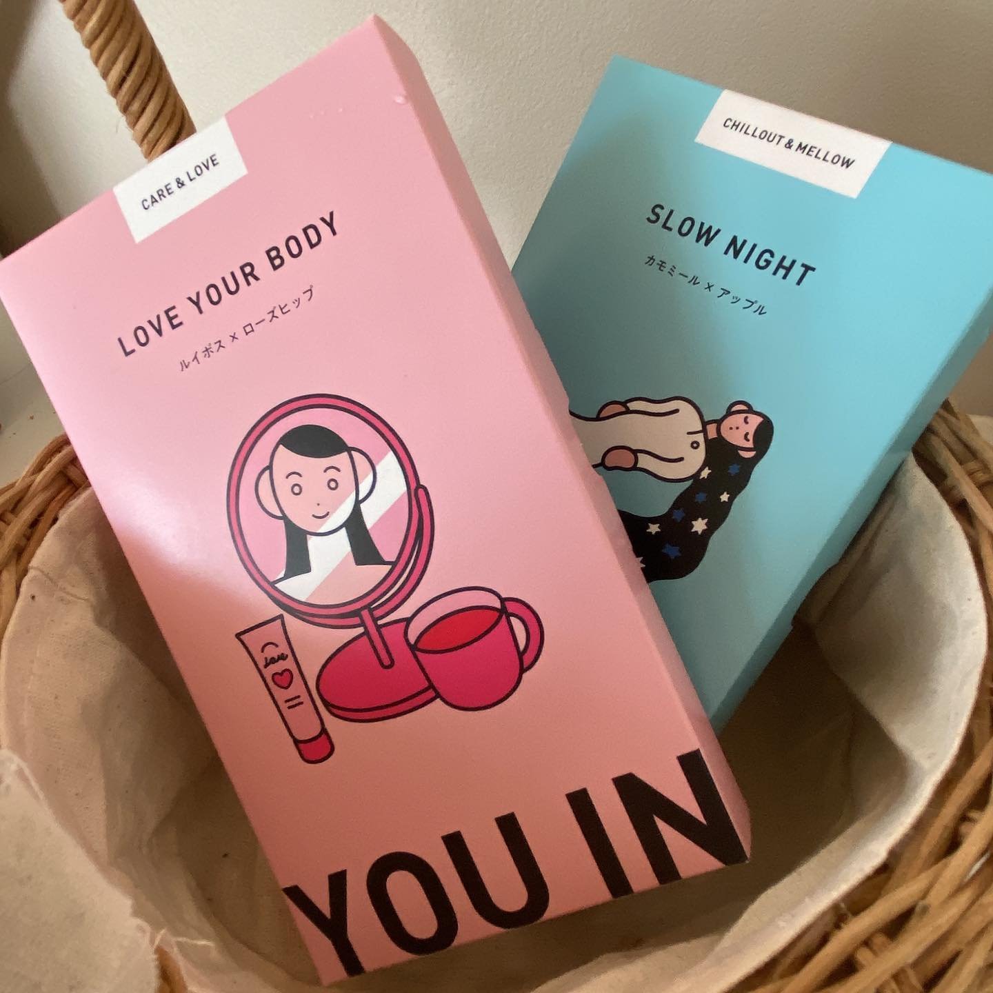 .

寝かしつけの終わったのんびり1人時間に…☾⋆·̩͙⑅*
妊娠中や授乳中の方でも飲めるノンカフェインティー☕𓈒𓏸︎︎︎︎

🌹LOVE YOUR BODY(有機グリーンルイボスティー×ローズヒップ)
🍎SLOW NIGHT(カモ