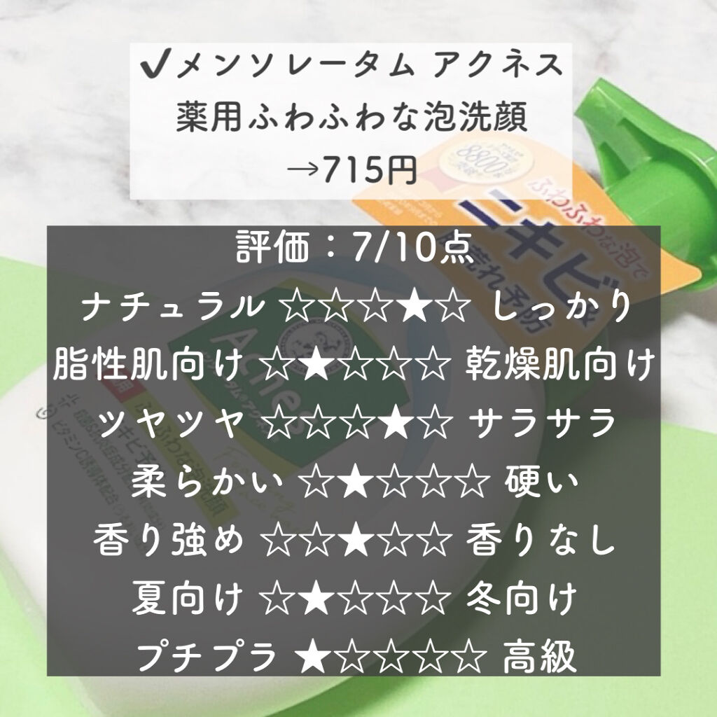 薬用ふわふわな泡洗顔/メンソレータム アクネス/泡洗顔を使ったクチコミ（2枚目）