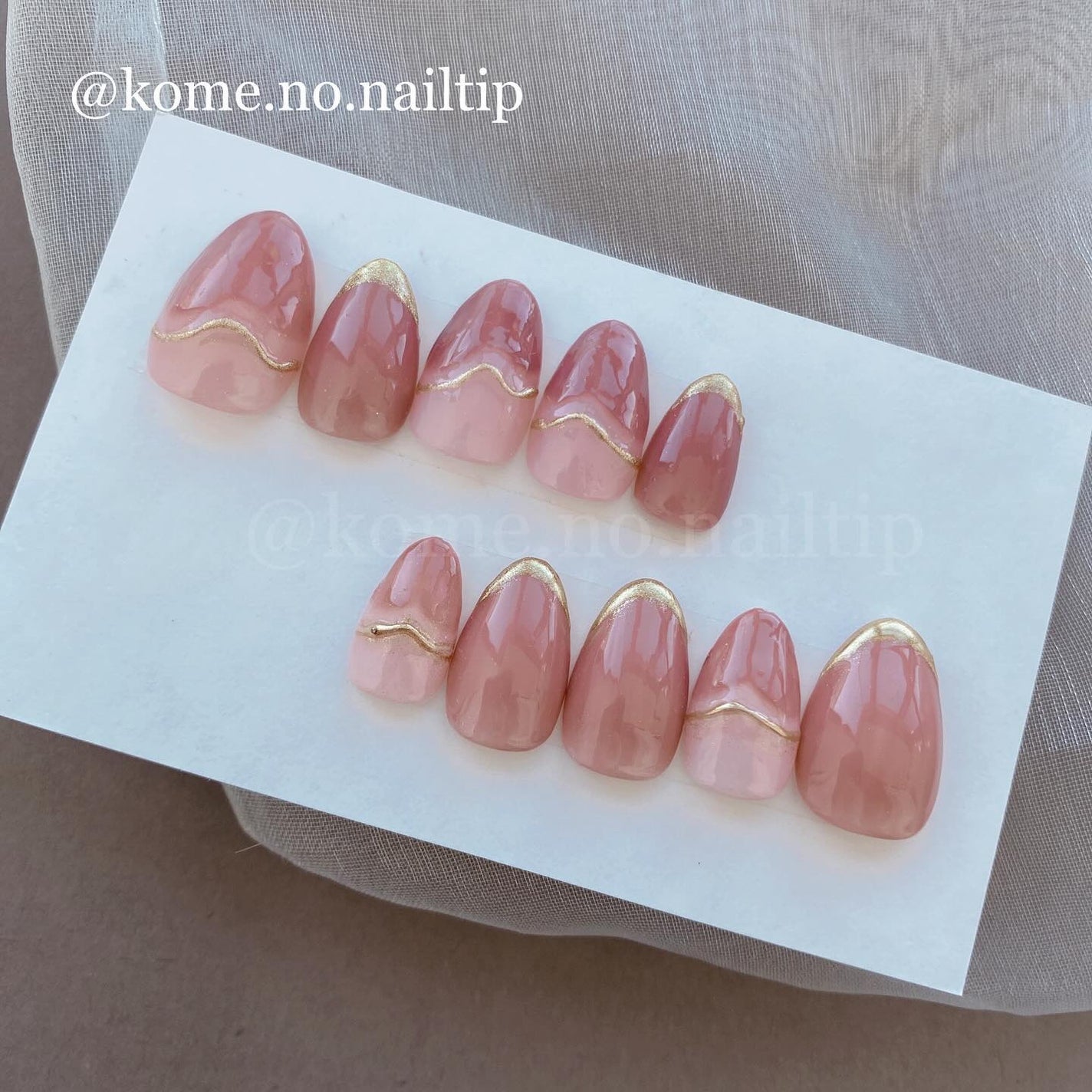 こめ -ネイルチップ- on LIPS 「ミニネイルのニュアンスもかわいい♡_tiptypeショートアー..」(1枚目)