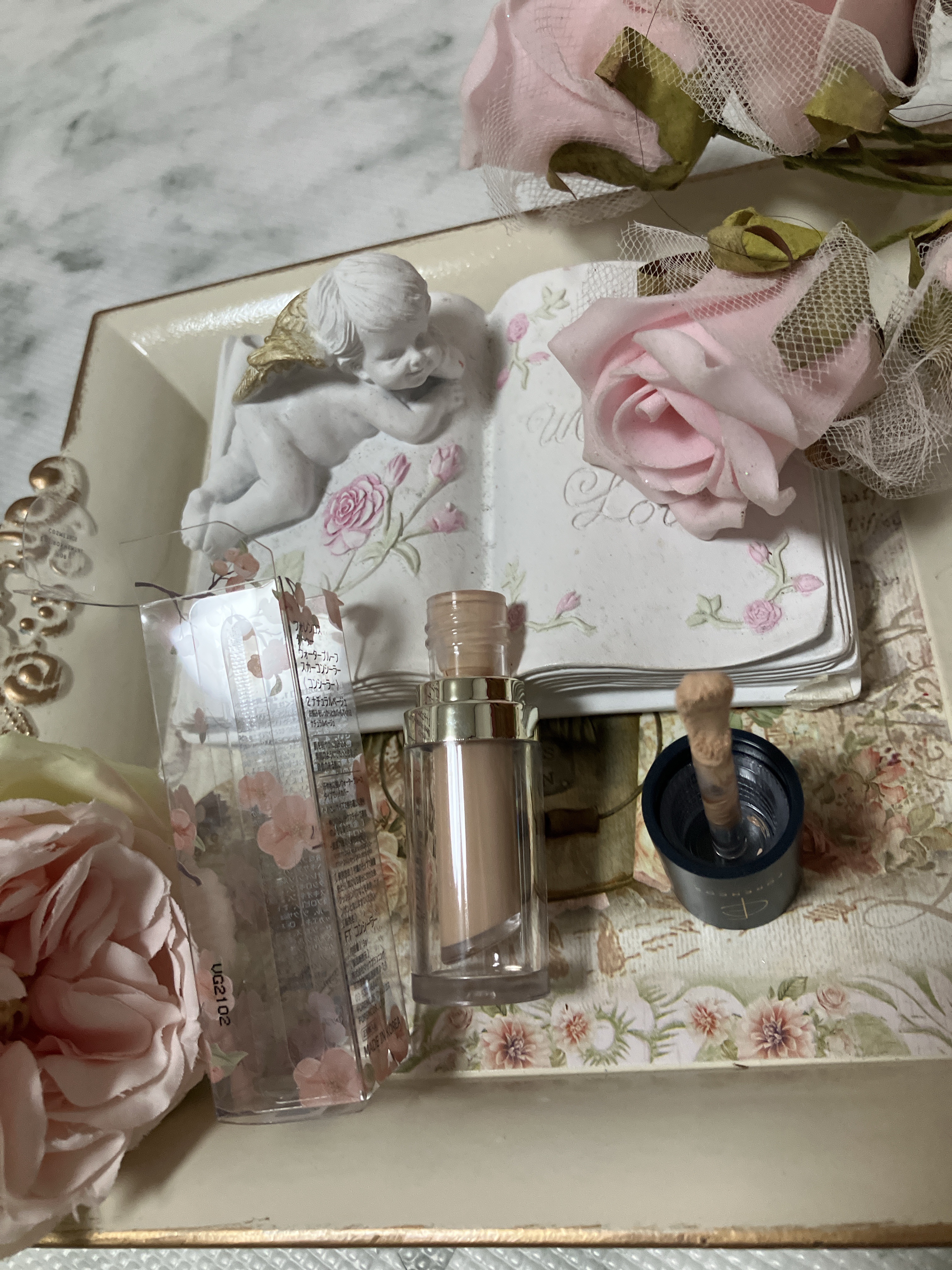 タトゥーウォータープルーフスカーコンシーラー 02 ナチュラルベージュ/フォレンコス/リキッドコンシーラーを使ったクチコミ（1枚目）