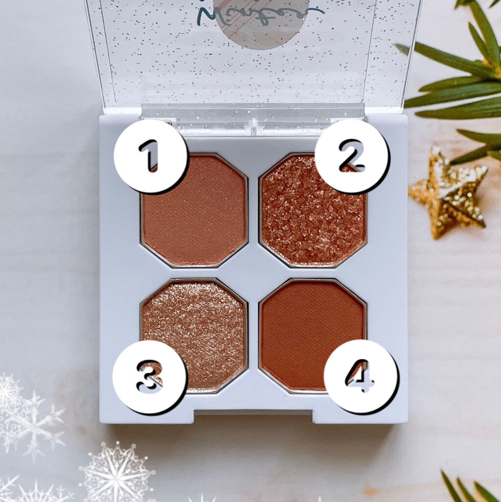  プレイカラーアイズミニ ウィンターチェック /ETUDE/アイシャドウパレットを使ったクチコミ（3枚目）