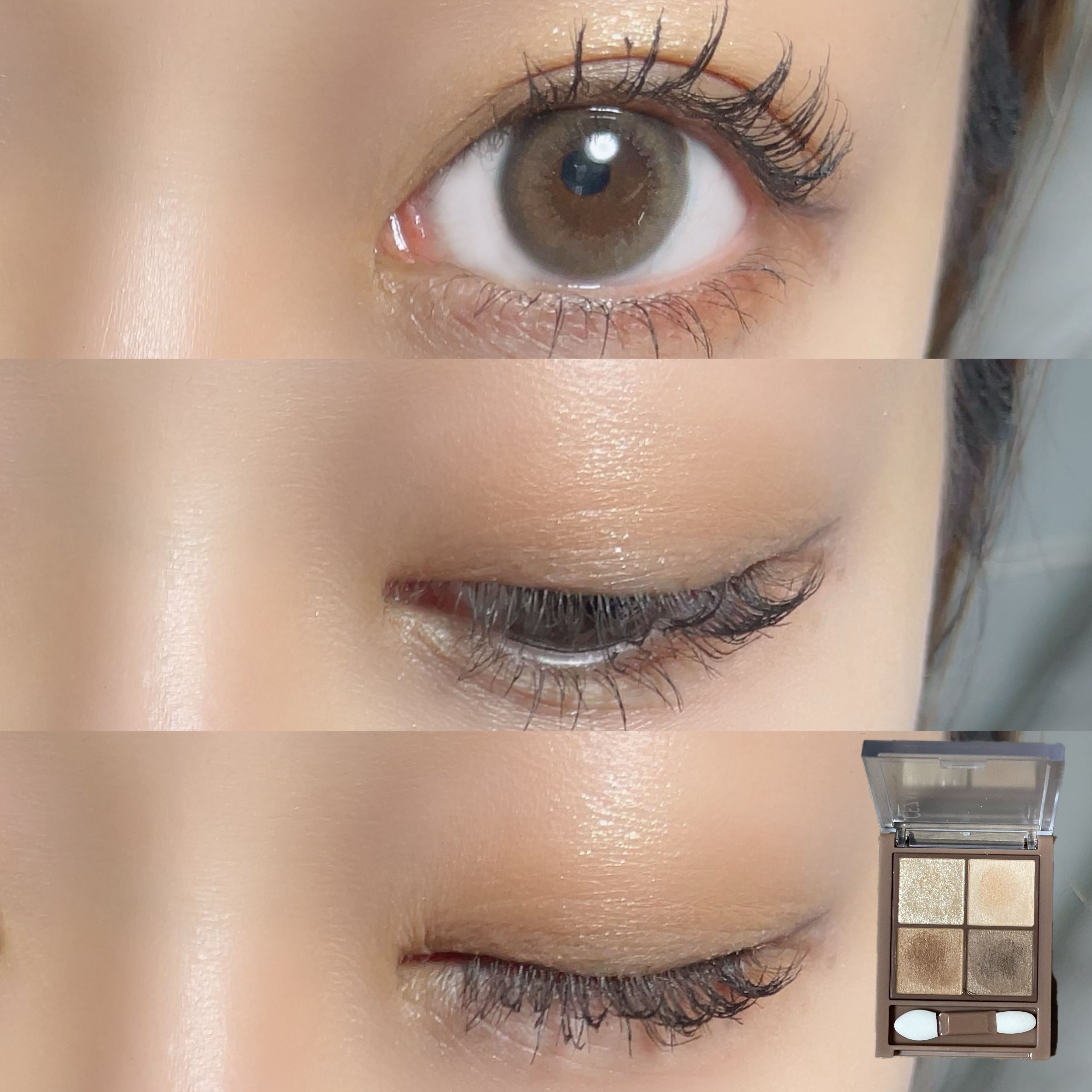 ビタートーンアイシャドウ/CEZANNE/パウダーアイシャドウを使ったクチコミ（3枚目）