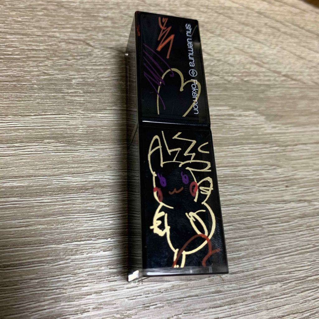 ルージュ アンリミテッド アンプリファイド＜2019年クリスマスコフレ限定＞ A RD 163 フレイム スローアー/shu uemura/口紅を使ったクチコミ（2枚目）