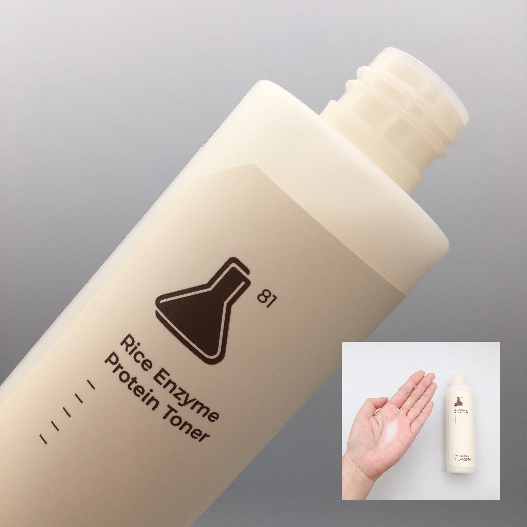 白米一番搾りタンパク質トナー/FLASKIN/化粧水を使ったクチコミ（2枚目）