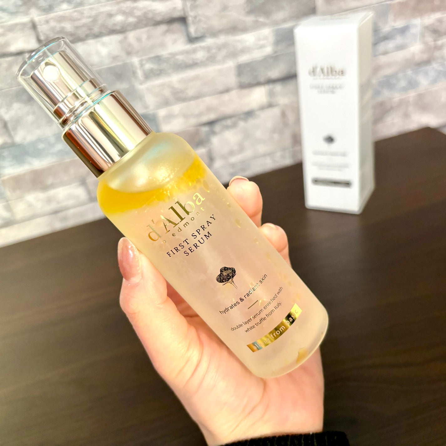 ダルバ ホワイトトリュフファーストスプレーセラム/ダルバ/ミスト状化粧水を使ったクチコミ(2枚目)