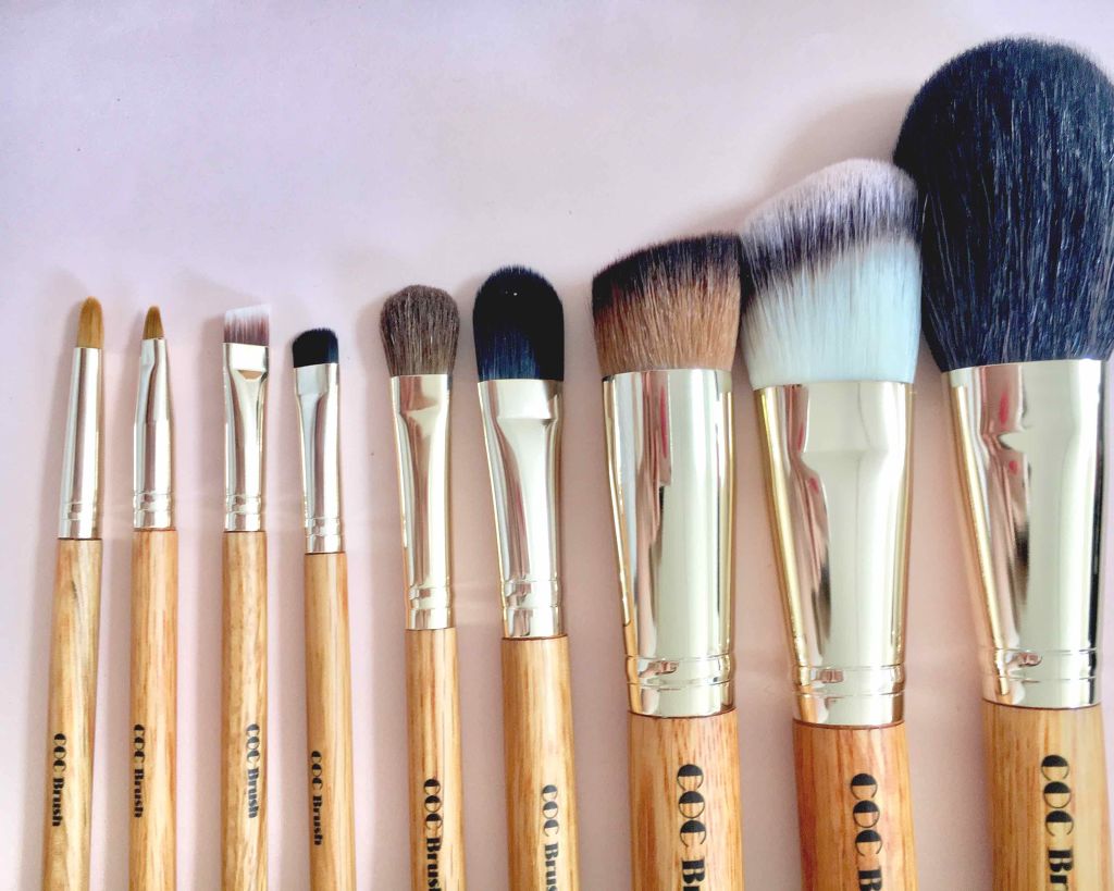 きなこぱん🍞 on LIPS 「•・*CORINGCO*・•メイクブラシ9本セット💄💕レオパー..」(1枚目)