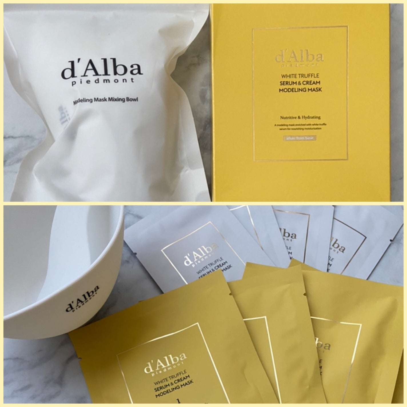 WHITE TRUFFLE SERUM & CREAM MODELING MASK/ダルバ/その他スキンケアを使ったクチコミ(2枚目)