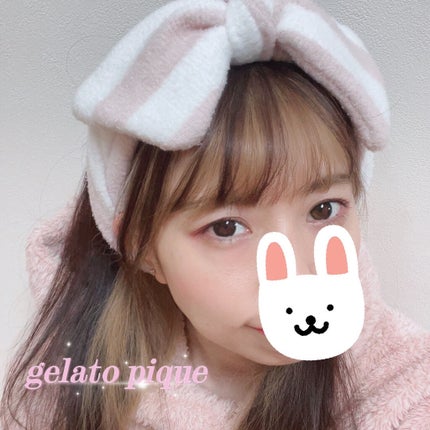 ジェラートピケ ヘアバンドのクチコミ「\超可愛いヘアバンド🎀/
ぷぴこに頂いたヘアバンド❤️
ほんとにありがとう🥰
⑅୨.....」(1枚目)