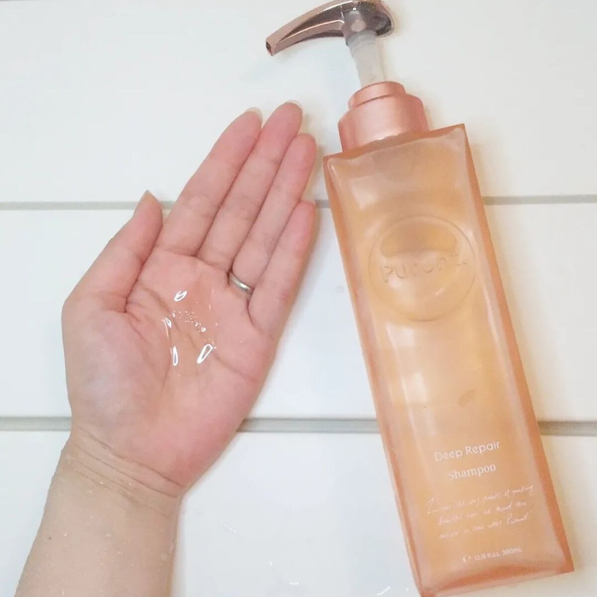 プルント ディープリペア美容液シャンプー／トリートメント/Purunt./市販シャンプーを使ったクチコミ（2枚目）