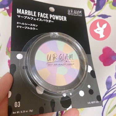 UR GLAM　MARBLE FACE POWDER CL/U R GLAM/プレストパウダーを使ったクチコミ（1枚目）