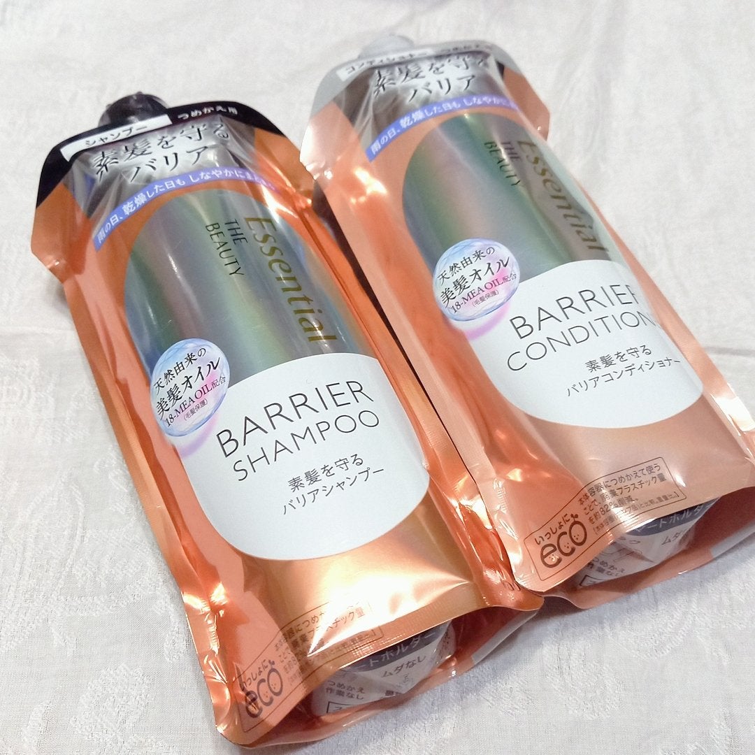 ザビューティ 髪のキメ美容素髪を守る バリアシャンプー/コンディショナー/エッセンシャル/シャンプー・コンディショナーを使ったクチコミ(1枚目)
