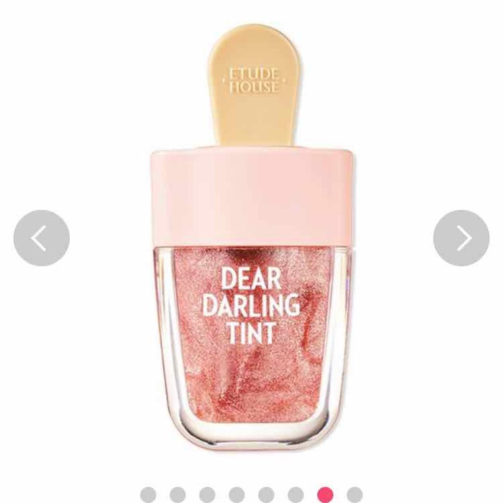 ディアダーリン ウォータージェルティント （アイスティント）/ETUDE/口紅を使ったクチコミ（2枚目）