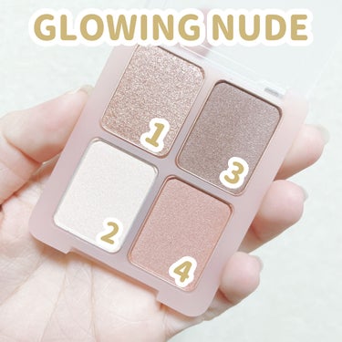 GLAM EYE SHADOW GLOWING NUDE/U/CHOO/パウダーアイシャドウを使ったクチコミ（2枚目）