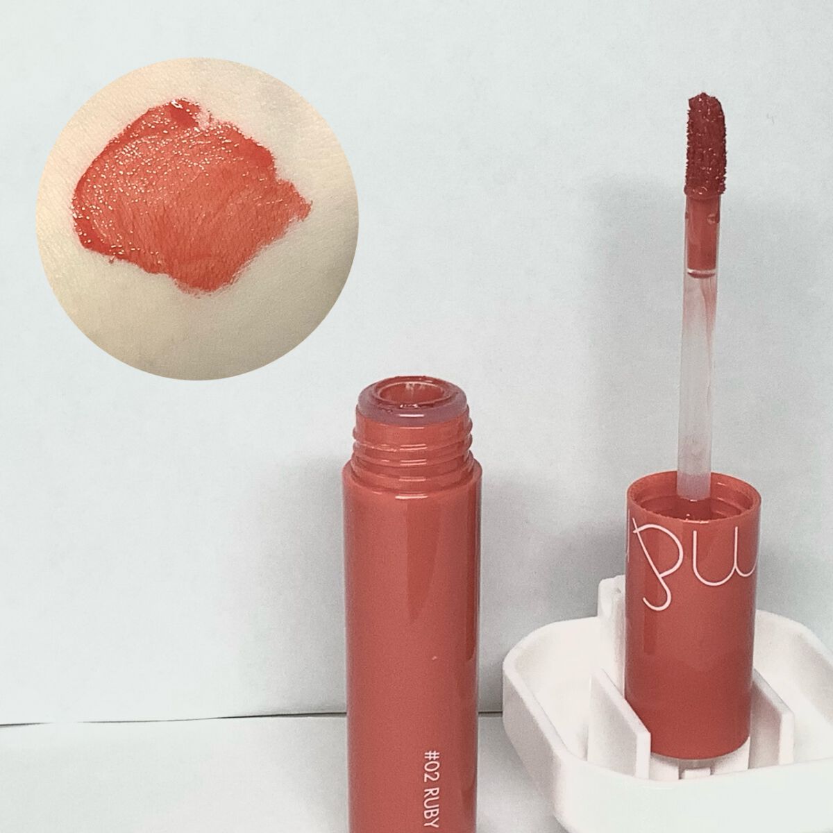 ジューシーラスティングティント/rom&nd/リップティントを使ったクチコミ（1枚目）