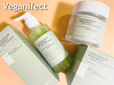 CLEAN AND GLOW GREEN BARLEY GEL CLEANSER/Veganifect/洗顔フォームを使ったクチコミ（1枚目）