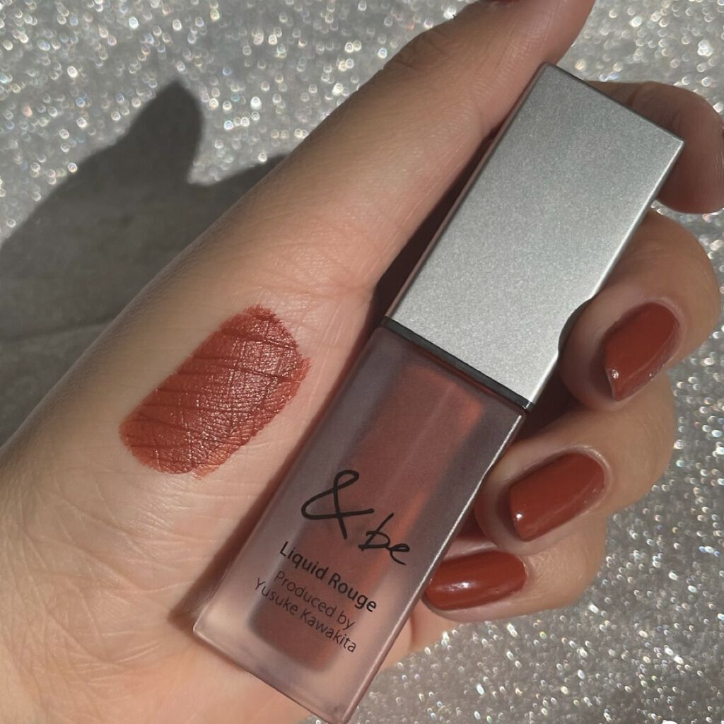 &be リキッドルージュ ガーネットブラウン/＆be/口紅を使ったクチコミ（1枚目）