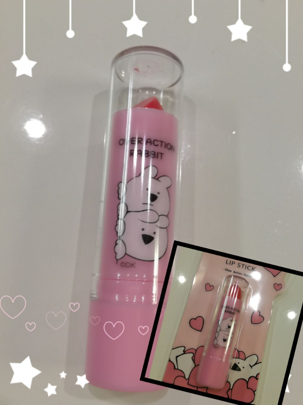 すこぶる動くうさぎリップスティック/RACE/口紅を使ったクチコミ（1枚目）