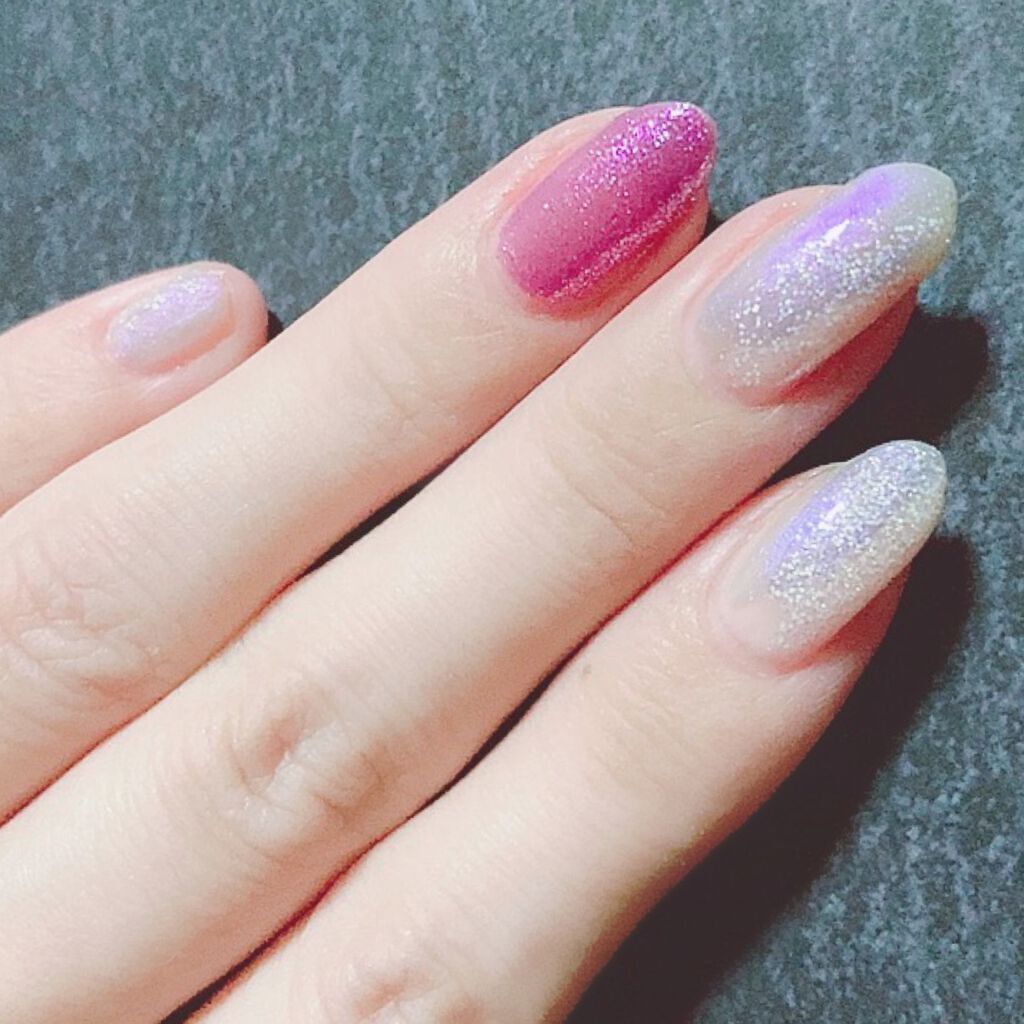 ネイルホリック Aurora Glitter/ネイルホリック/マニキュアを使ったクチコミ(3枚目)