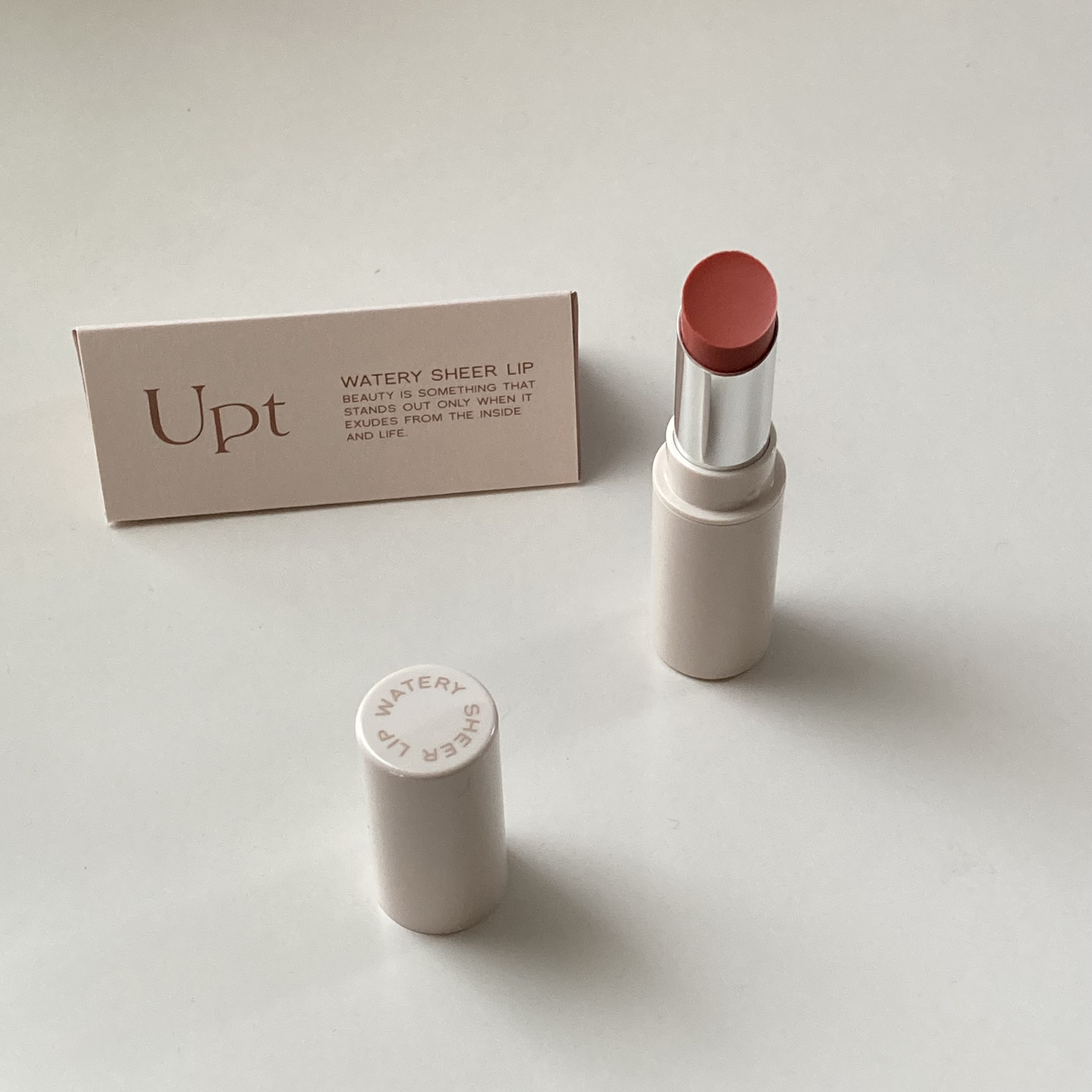 Upt WATERY SHEER LIP  02 ペールドロップ/Upt/口紅を使ったクチコミ（1枚目）
