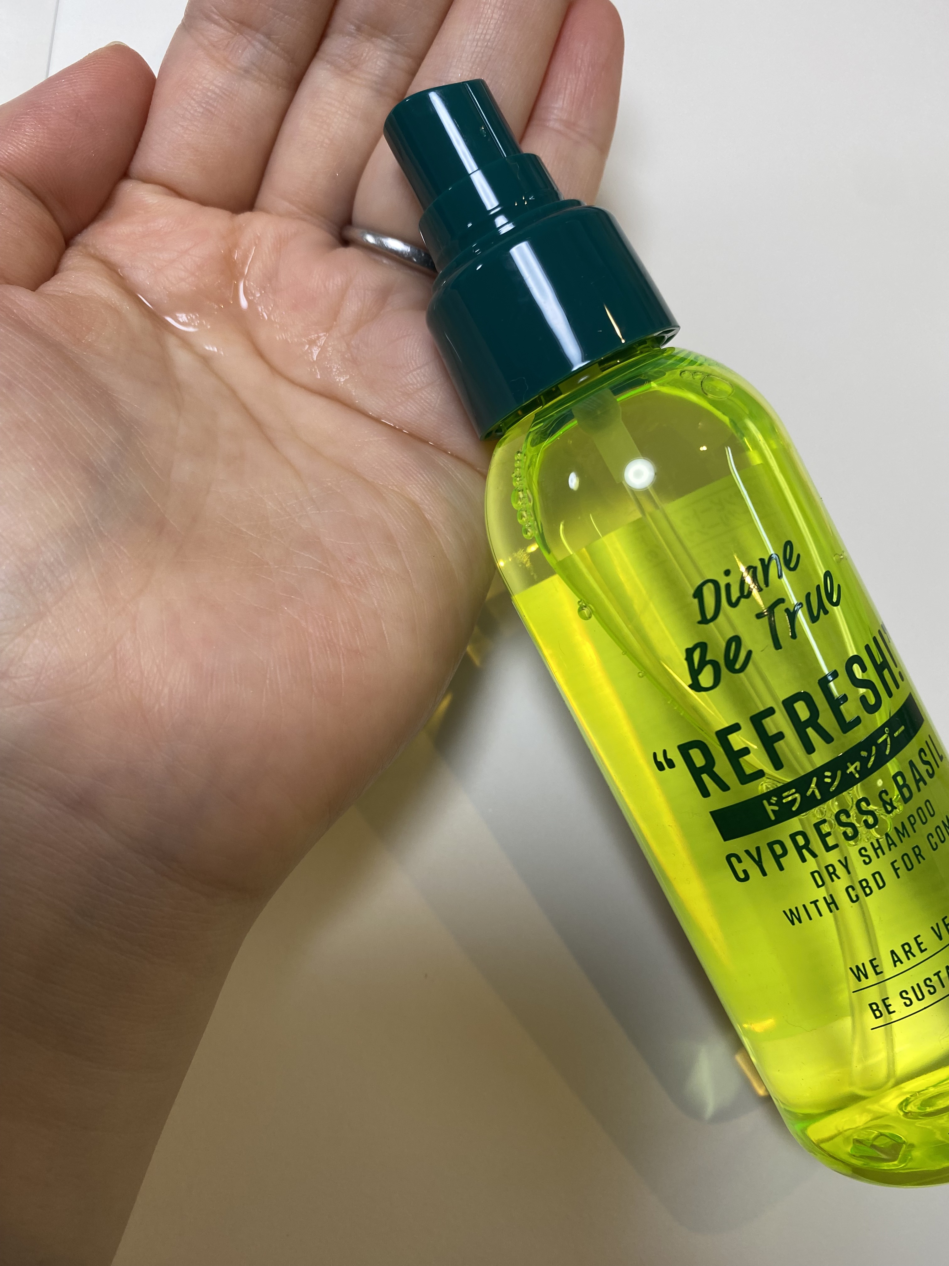 ドライシャンプー パワーグリーンサラダの香り/ダイアンビートゥルー/頭皮ケアを使ったクチコミ（2枚目）