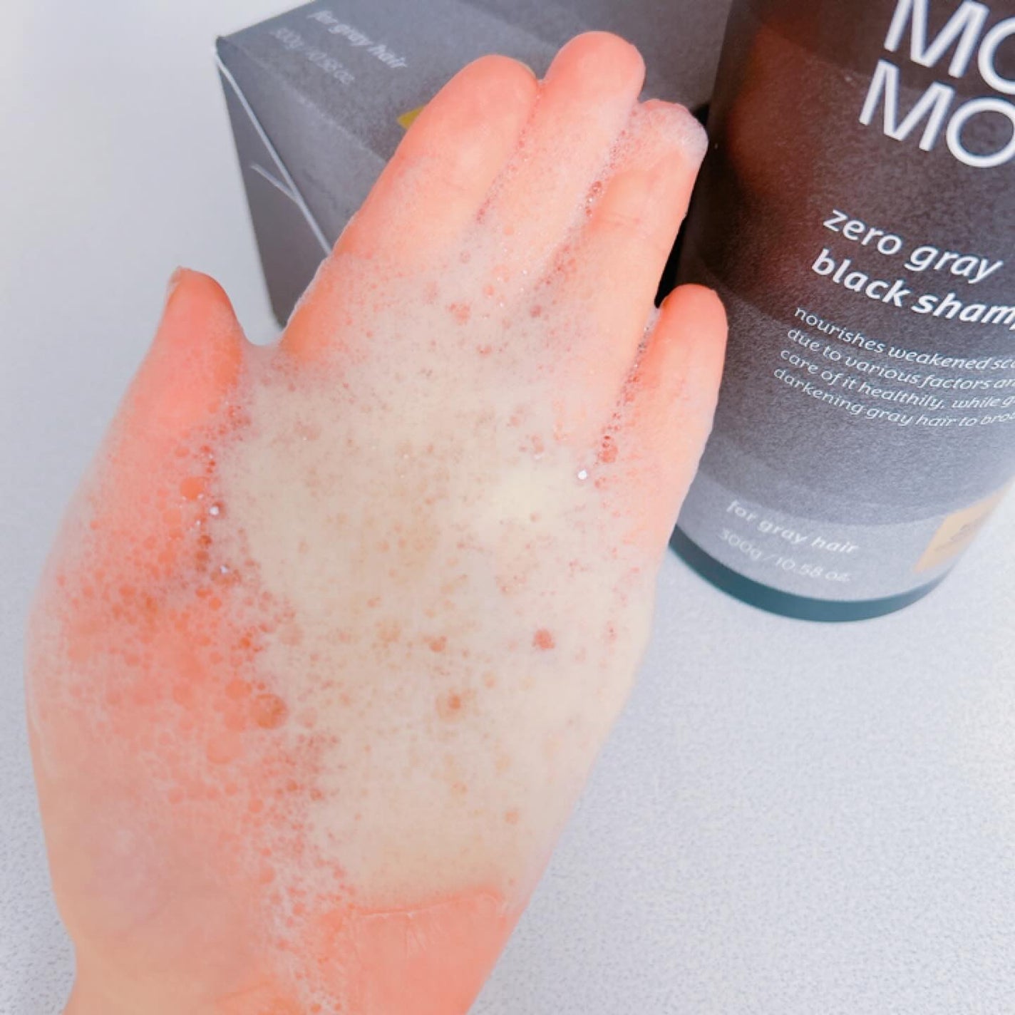 モダモダゼログレイシャンプー/MODAMODA/市販シャンプーを使ったクチコミ(4枚目)