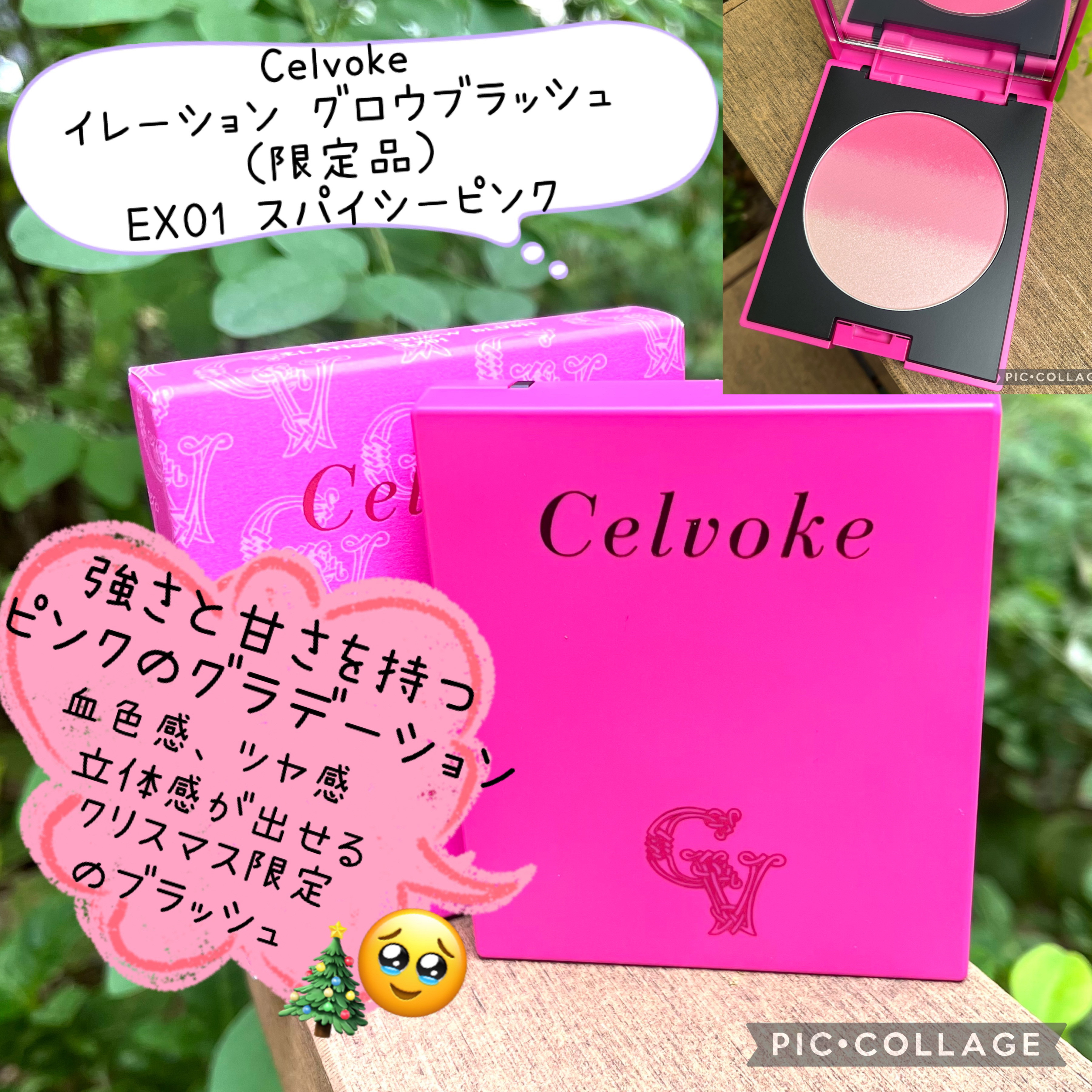 セルヴォーク イレーション グロウブラッシュ/Celvoke/パウダーチークを使ったクチコミ（1枚目）