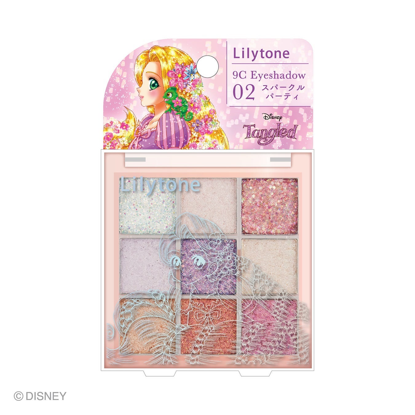 Lilytone 9色アイシャドウ 02 スパークルパーティ