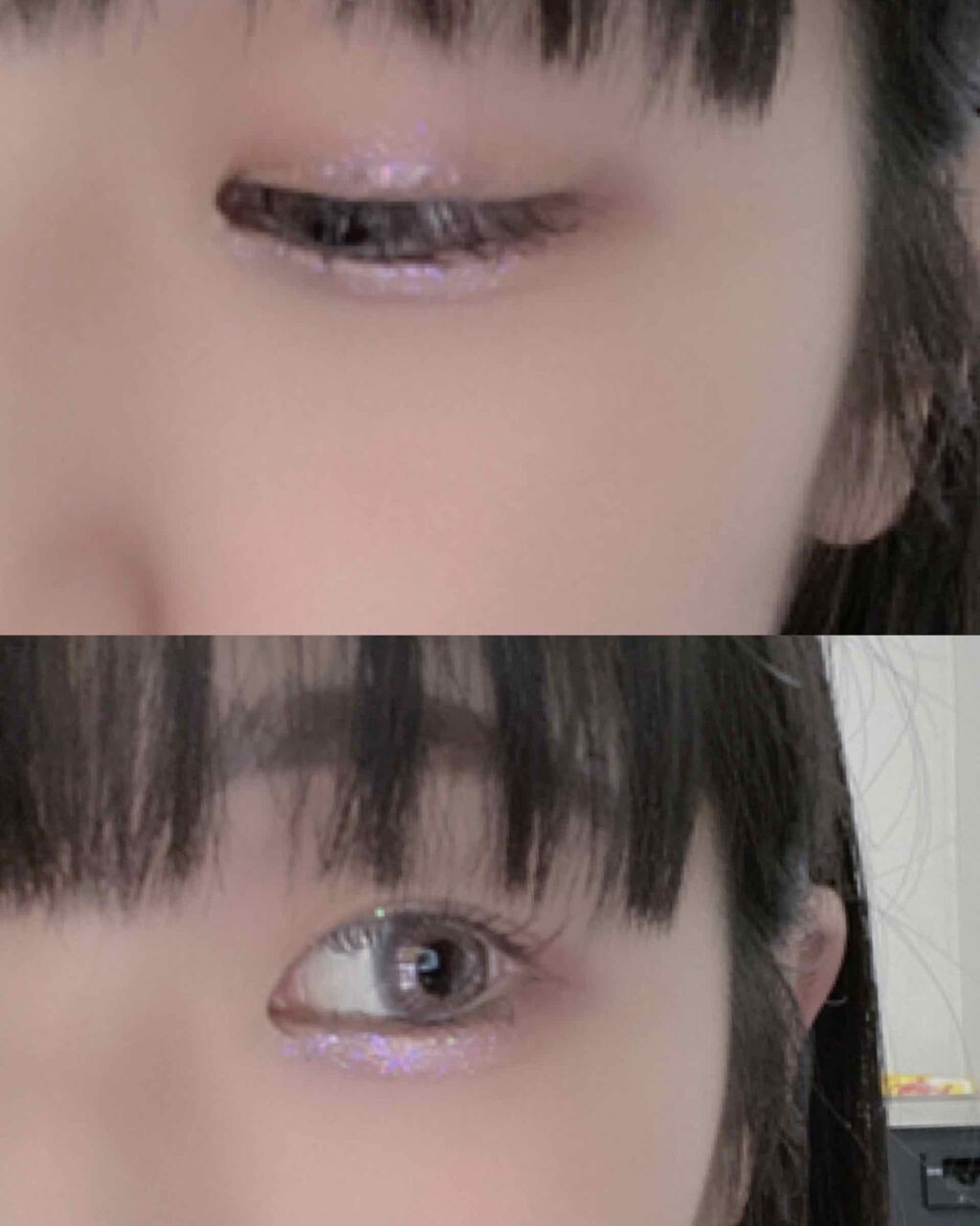 リキッド グリッター シャドウ/rom&nd/グリッターを使ったクチコミ(3枚目)