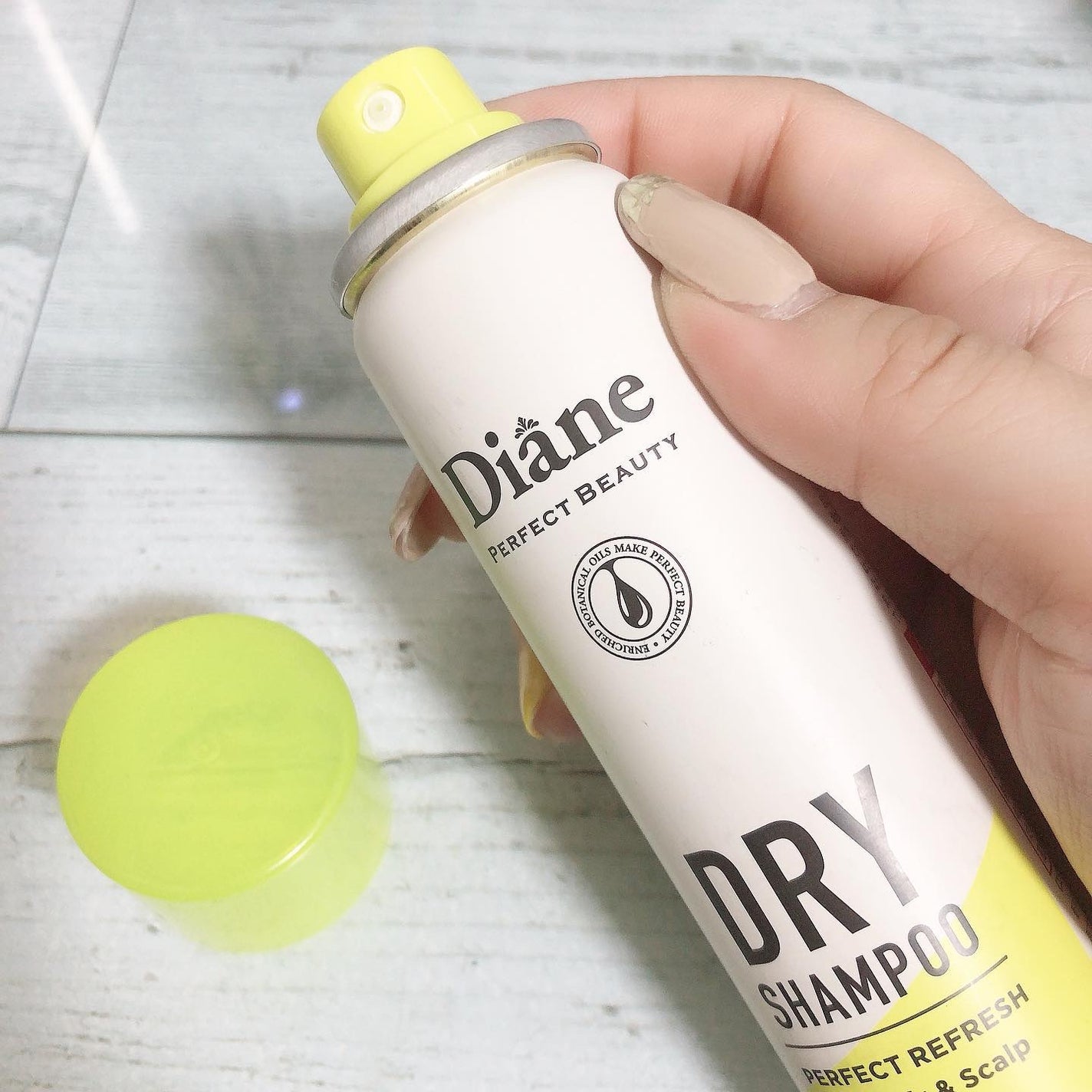 パーフェクトビューティードライシャンプー フレッシュシトラスペアの香り/ダイアン/ドライシャンプーを使ったクチコミ(2枚目)
