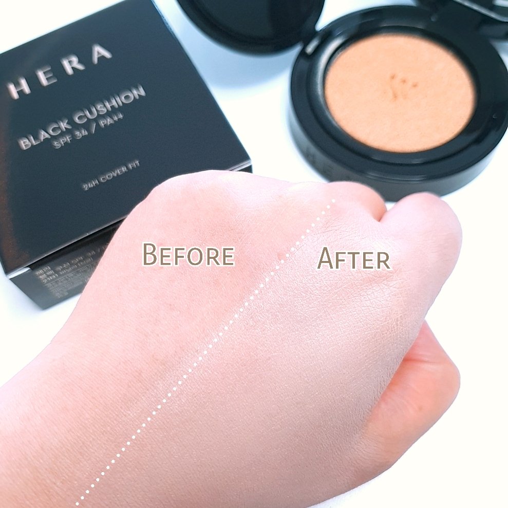 ブラック クッション/HERA/クッションファンデーションを使ったクチコミ（3枚目）