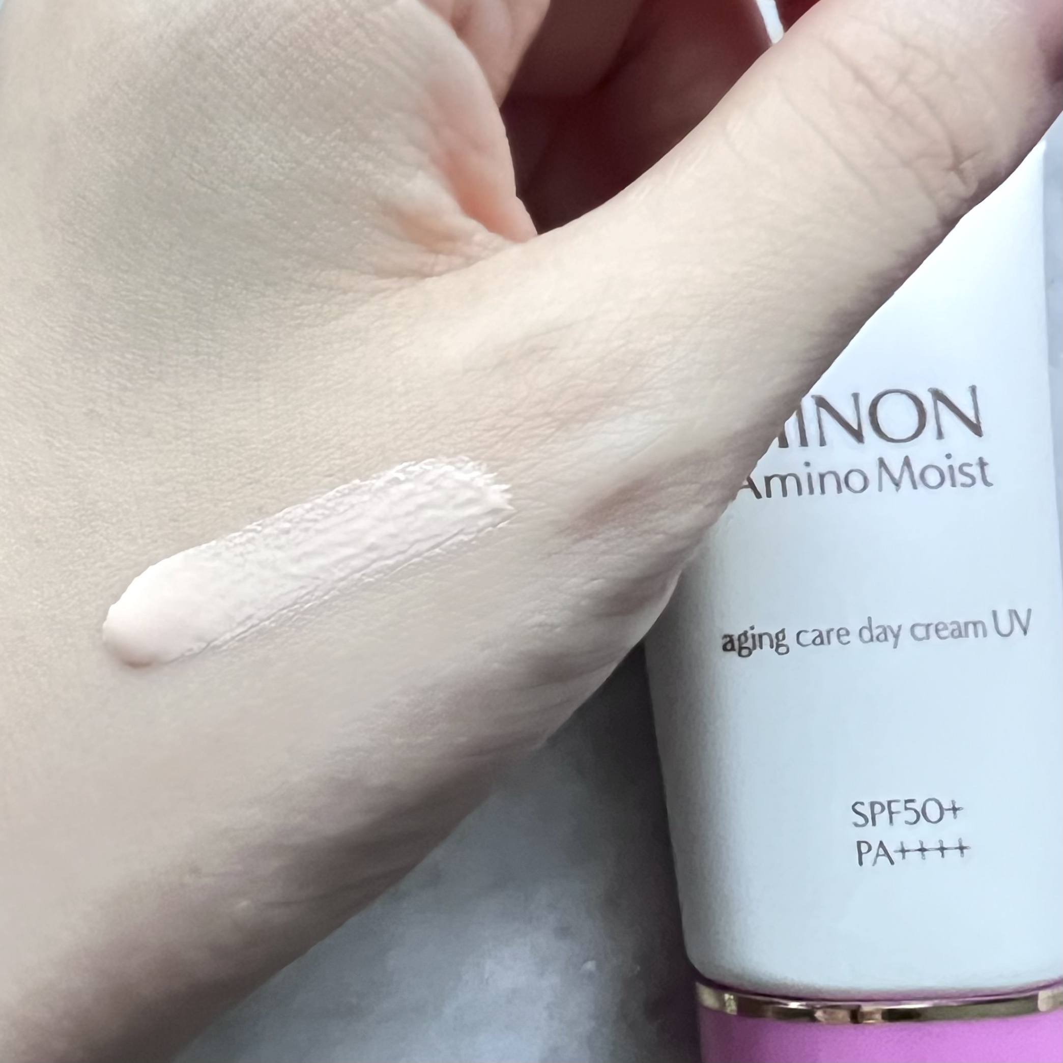 ミノン アミノモイスト エイジングケア デイクリームUV/ミノン/日焼け止めクリームを使ったクチコミ（3枚目）
