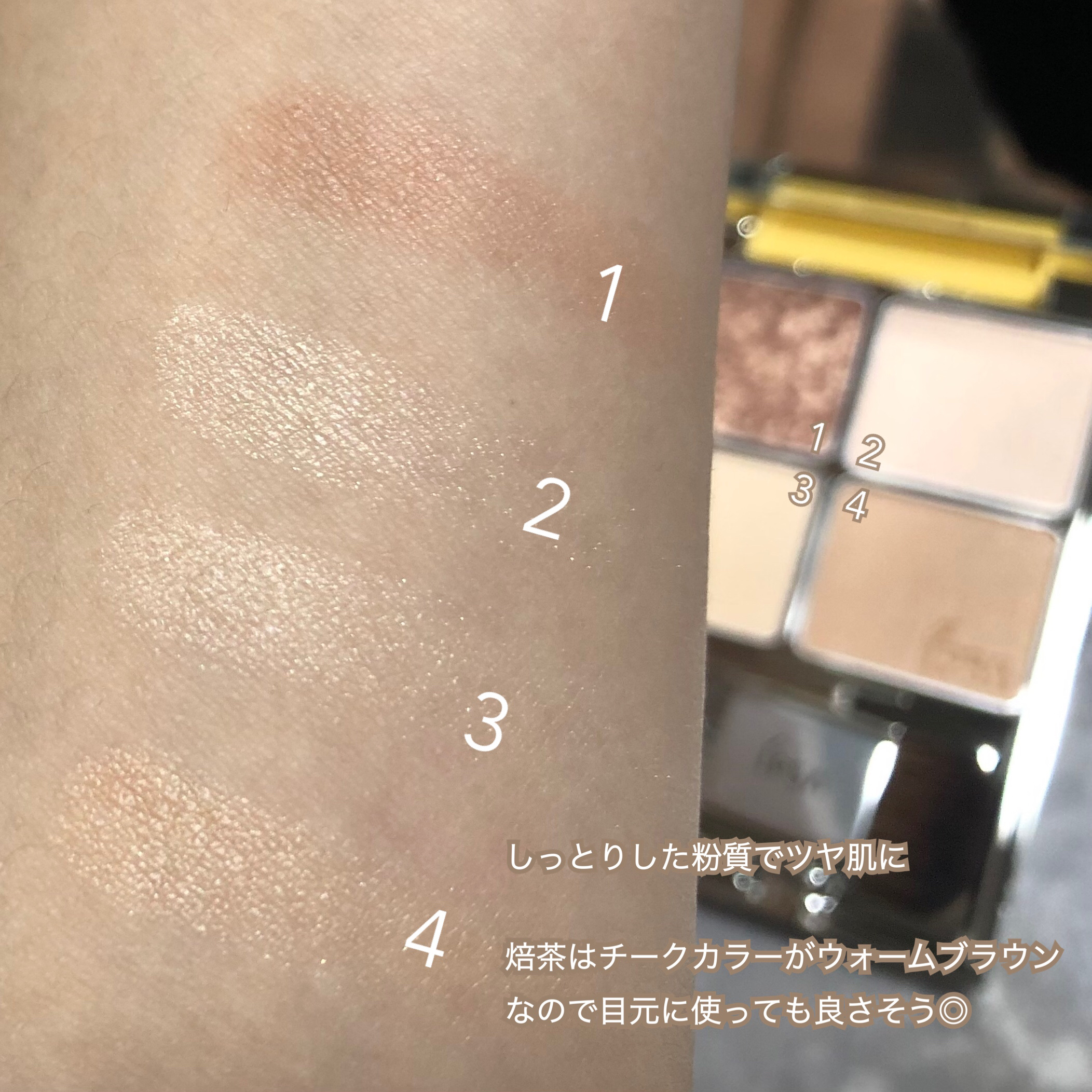 デザイニング フェイスカラーパレット JT/IPSA/プレストパウダーを使ったクチコミ（3枚目）